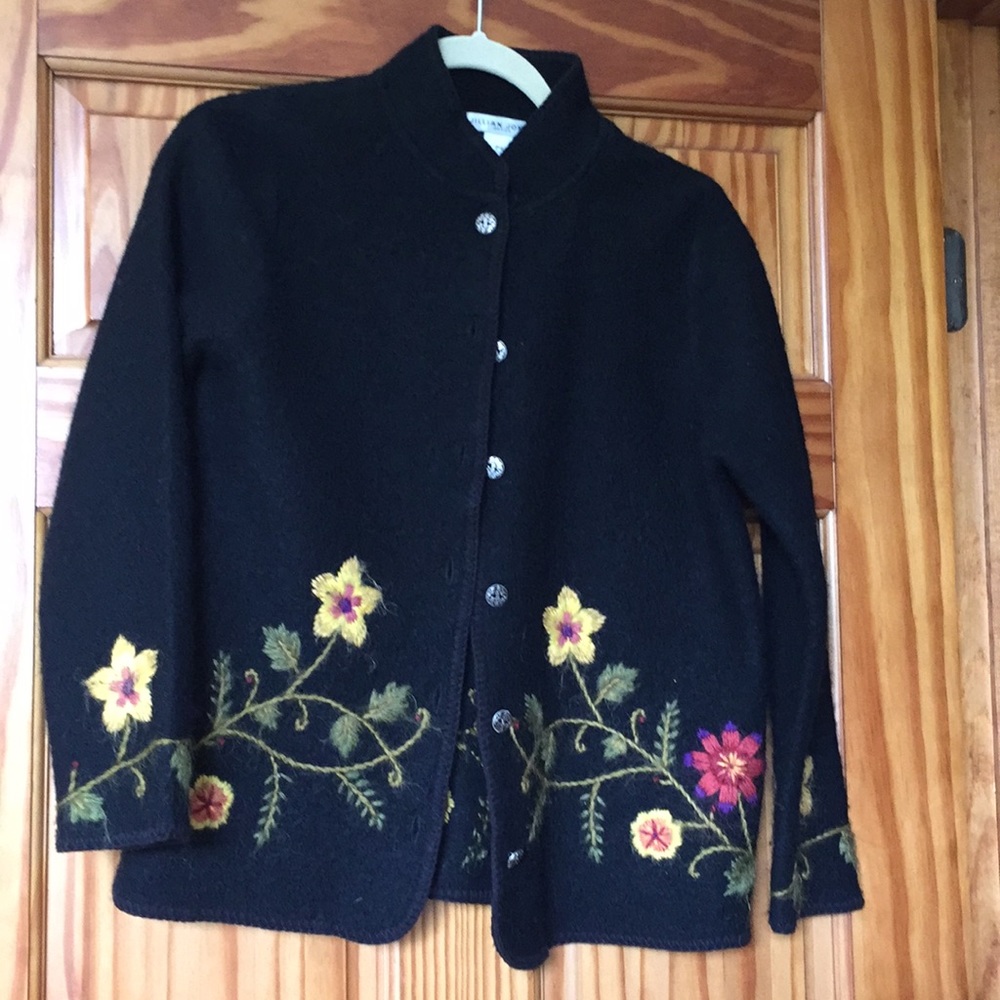 Jillian jones wool embroidered sweater